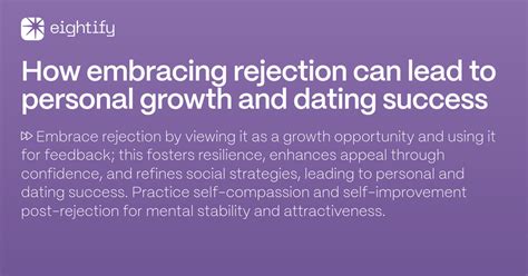 Embracing Rejection as an Avenue for Personal Growth