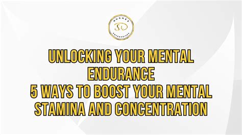 Enhancing Focus and Mental Stamina