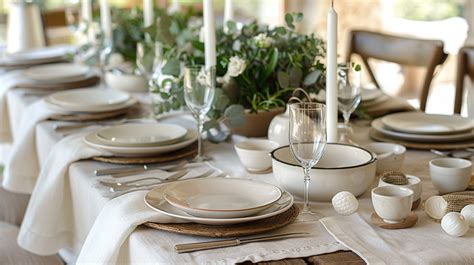 Enhancing Your Dining Experience: The Power of an Elegant White Table Setting