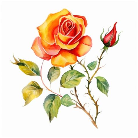 Enhancing the Aesthetic Appeal and Intricacies of a Vibrant Rose Tattoo