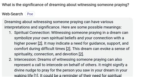 Examining the Connection Between Dreaming About Witnessing Someone Pray and Spirituality