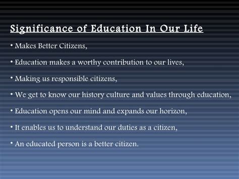 Examining the Significance of Educators in our Lives