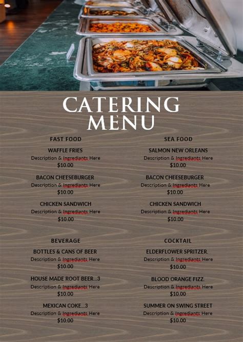 Exploring Different Catering and Menu Options