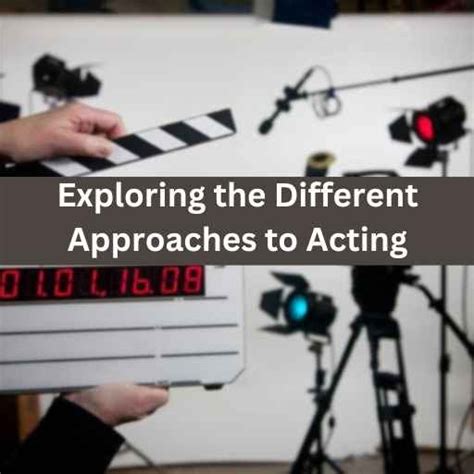 Exploring Different Dimensions of the Acting Craft