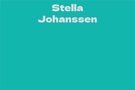 Exploring Stella Johanssen's Finances