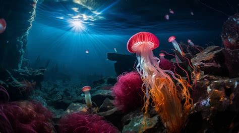 Exploring the Captivating Splendor of Underwater Jellyfish