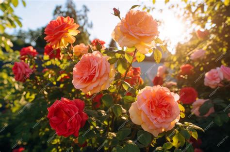 Exploring the Enchanting Elegance of the Blossoming Rose Bush: A Delight for the Senses