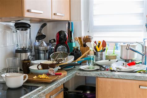 Exploring the Subconscious: Deciphering the Symbolism of a Cluttered Kitchen Reflecting Turmoil Within