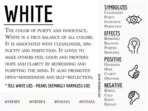 Exploring the Symbolic Power of the Color White