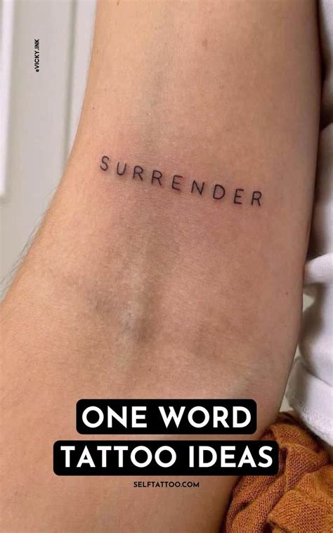 Expressing Yourself: Various Styles and Placements for Word Tattoos