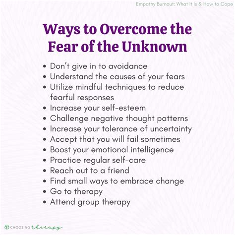 Facing Your Fears: Overcoming the Unknown