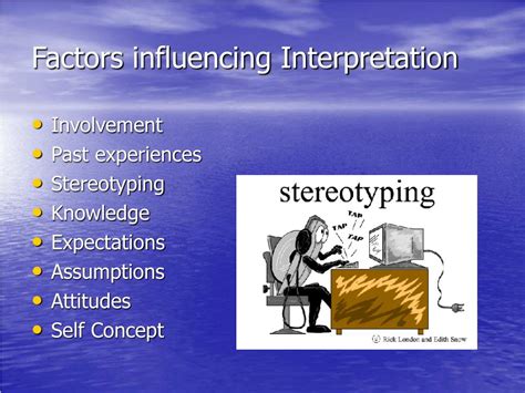 Factors Influencing the Interpretation