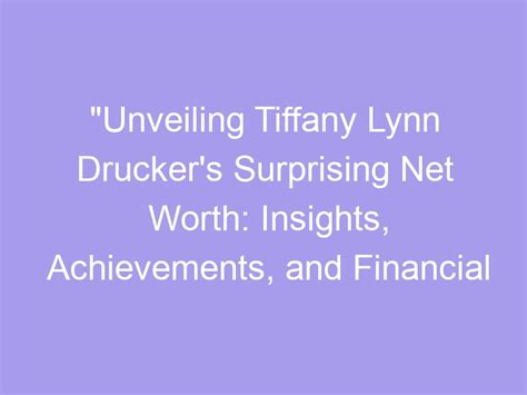 Financial Achievement: A Look at Tiffany Sweet's Success