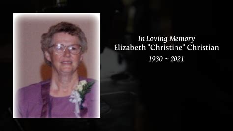 Financial Status of Elizabeth Christine