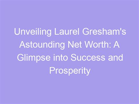 Financial Success: A Glimpse into Emma Jane Lang's Prosperity