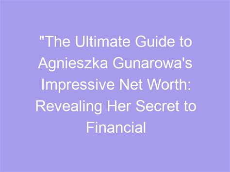 Financial Success: Revealing the Impressive Fortunes of Francine Parks