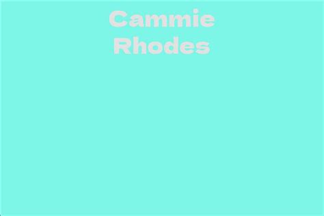 From the Runway to Entrepreneurship: Cammie Rhodes' Multifaceted Career
