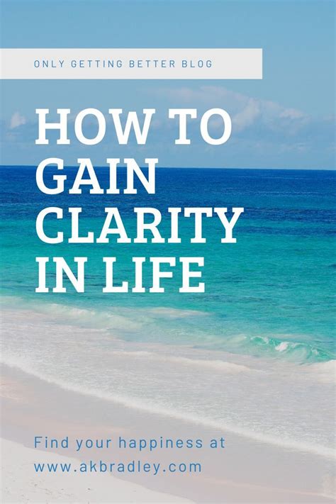 Gaining Clarity and Direction in Life