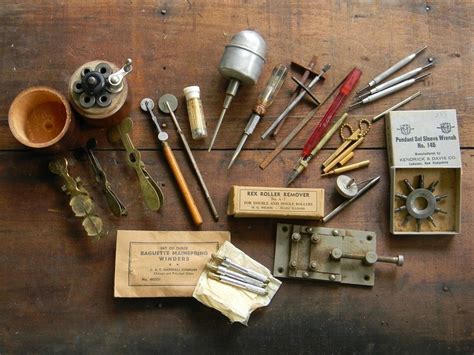 Gathering the necessary tools for watch restoration