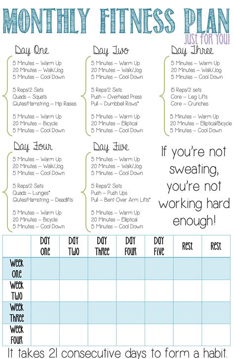 Health and Fitness Routine