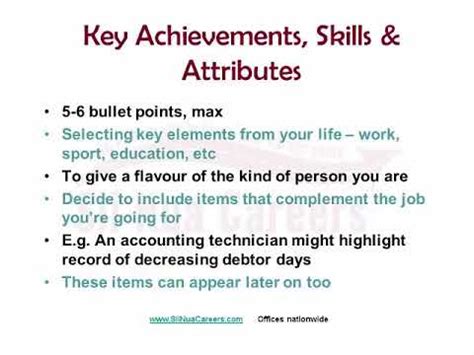 Highlight Your Key Achievements and Skills