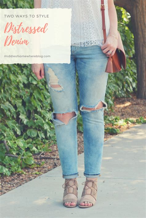 How to Style Distressed Denim Throughout the Seasons