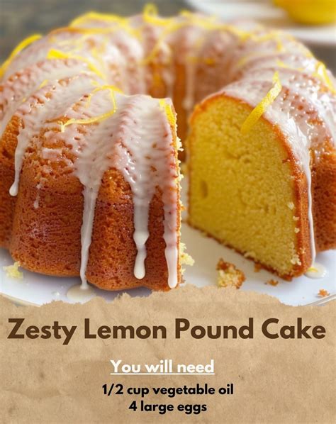 Indulge in the Divinity of a Zesty Lemon Pound Cake