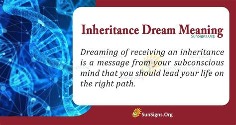 Inheritance Dreams: Unraveling the Significance of Receiving an Inheritance from a Departed Ancestor