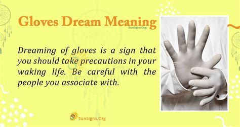 Interpreting the Significance of Work Gloves in Dreams