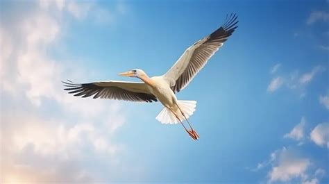 Interpreting the Significance of a Graceful Stork Soaring High in the Sky