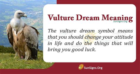 Interpreting the Symbolism of Observing a Vulture in Your Dream