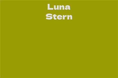 Introduction to Luna Stern's Background