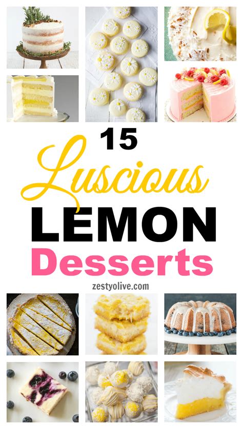 Lemon Flavor in the World of Desserts: From Zesty Tarts to Luscious Cakes