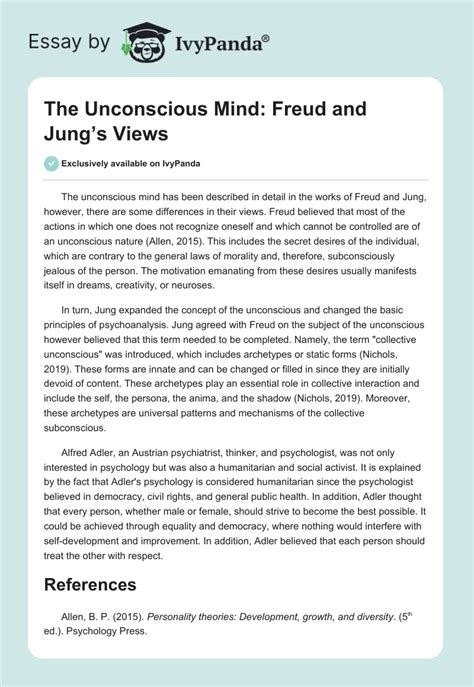 Making Sense of the Unconscious: Perspectives from Freud and Jung