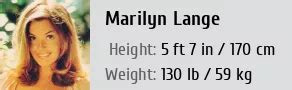 Marilyn Lange's Measurements and Figure