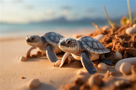 Marvel at the Natural Beauty of Baby Turtles Emerging from Their Eggs