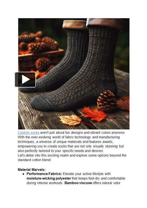 Materials Matter: Exploring the Best Options for Socks and Shoes