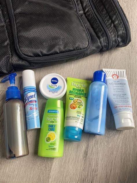 Maximize Space by Using Travel-Sized Toiletries