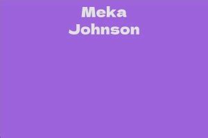 Meka Johnson's Acting Career: Highlights and Notable Performances