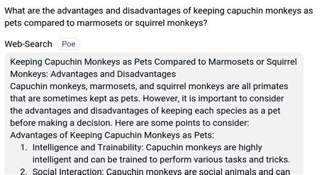 Monkey Companions: Advantages and Disadvantages