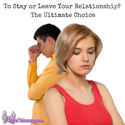 Navigating the Decision to Stay or Leave the Relationship