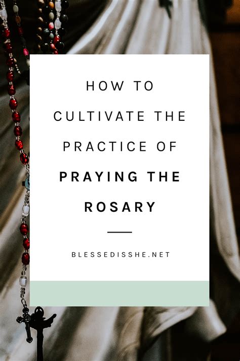 Nurturing the Soul: Cultivating a Daily Rosary Practice