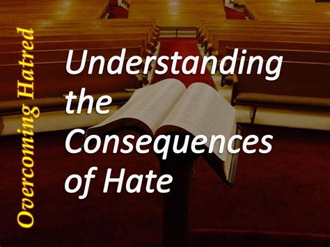 Overcoming Hatred: Understanding the Origins of Conflict