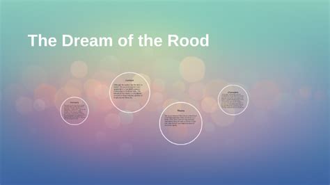 Overview of "Dream about the Rood"