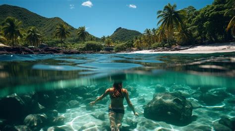 Paddleboarding Paradise: Embrace the Serenity of Gliding Above Crystal Clear Waters