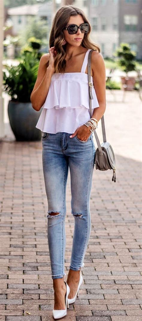 Pairing White Heels with Classic and Edgy Outfits