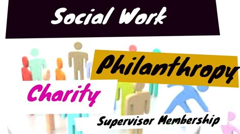 Philanthropic Work and Involvement in Charity