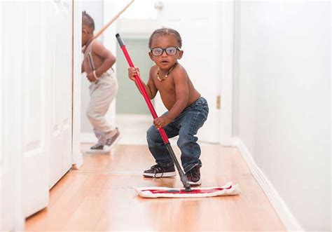 Possible interpretations of a stranger cleaning your floor