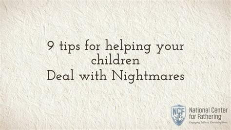 Practical Tips for Dealing with Troubling Nightmares