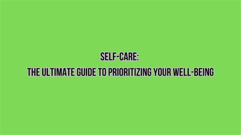 Prioritize Your Well-being: Ensuring Sufficient Rest and Self-Care